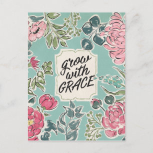 Leef in Bloom   Groei met Grace Briefkaart