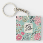 Leef in Bloom | Groei met Grace Sleutelhanger (Voorkant)