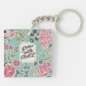 Leef in Bloom | Groei met Grace Sleutelhanger (Achterkant)