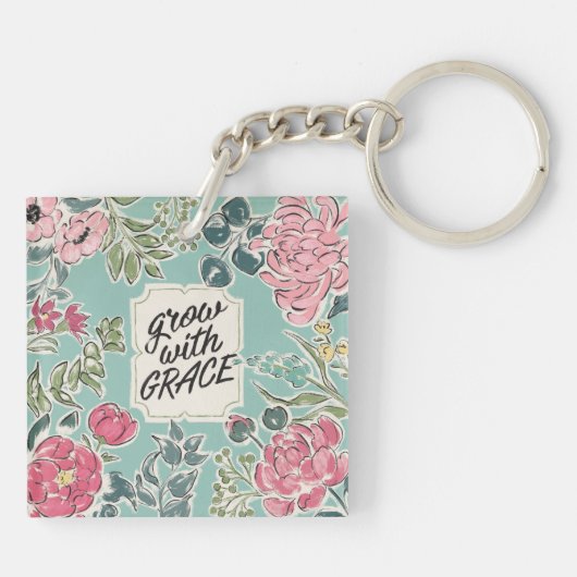 Leef in Bloom | Groei met Grace Sleutelhanger (Achterkant)
