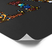 Leef in de Cadeau Inspirerend Word Art Poster (Hoek)