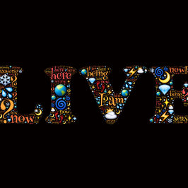 Leef in de Cadeau Inspirerend Word Art T-shirt