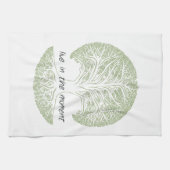Leef in de Momentboom Theedoek (Horizontaal)