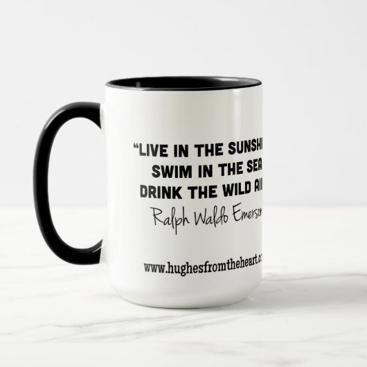 Leef in de Sunshine Emerson Quote Mok (Links)