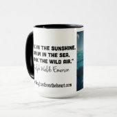 Leef in de Sunshine Emerson Quote Mok (Voorkant links)