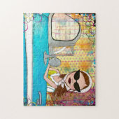 "Leef in de Sunshine-puzzel" Legpuzzel (Verticaal)