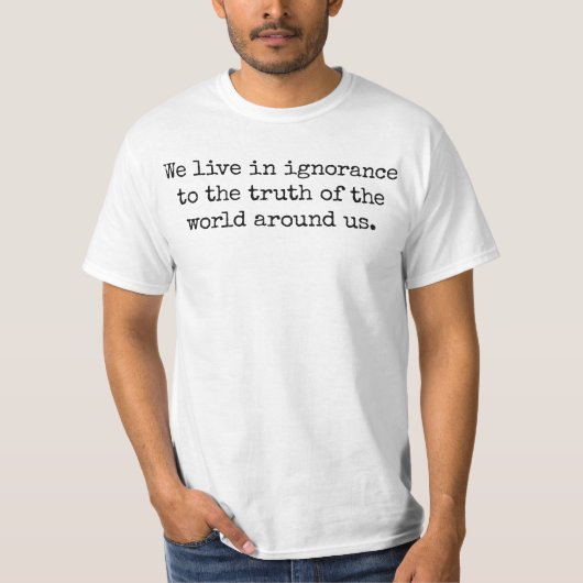 Leef in de Waarde T-Shirt van de Mannen van Ignora (Voorkant)