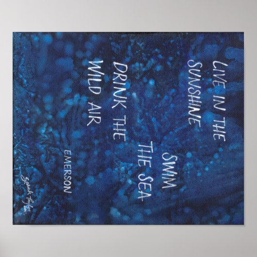 Leef in de zon, het Poster van Emerson (Voorkant)