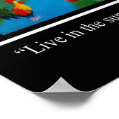 Leef in de zon poster (Hoek)