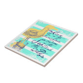 Leef in de zon tegeltje (Zijkant)