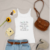 Leef in de zon Zwem het Zee Tanktop