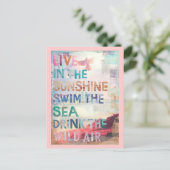 Leef in de Zonneschijn Briefkaart (Staand voorkant)