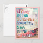 Leef in de Zonneschijn Briefkaart (Voorkant / Achterkant)