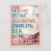 Leef in de Zonneschijn Briefkaart (Voorkant)