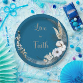 Leef in Faith Papieren Bordje (Feest)