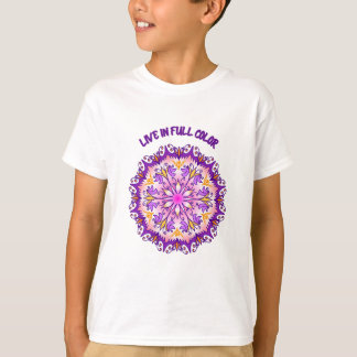 Leef in Full Color Mandala kinderkleding T-shirt