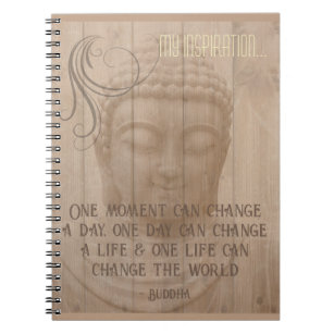 Leef in het boeddhistische Gezegde van het huidige Notitieboek