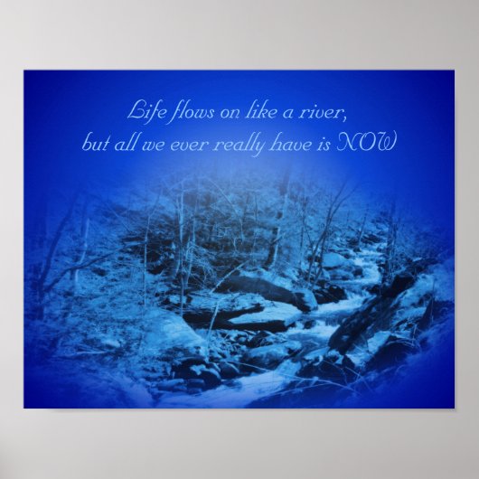 Leef in het Cadeau Inspirerend Citaat Poster (Voorkant)