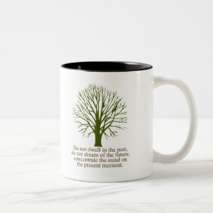 Leef in het Cadeau Moment Tweekleurige Koffiemok