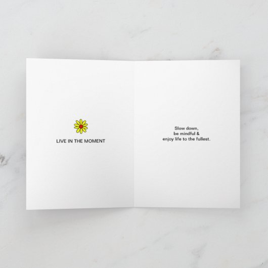 Leef in het moment_B_Greeting Kaart (Binnen)