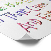 leef in het moment grappig motivatie poster (Hoek)