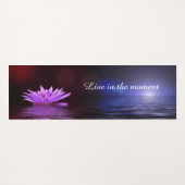 Leef in het moment Inspirerend quote Yogamat (Achterkant (horizontaal))