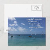 Leef in het zonneschijnse Briefkaart (Voorkant / Achterkant)