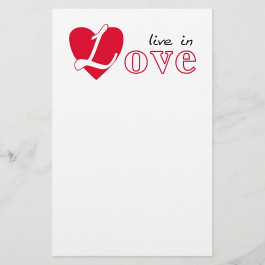 Leef in liefde flyer (Voorkant)