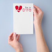 Leef in liefde flyer (Hand)