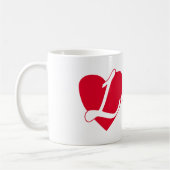 Leef in liefde koffiemok (Links)