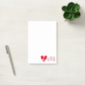 Leef in liefde post-it® notes (Kantoor)