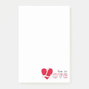 Leef in liefde post-it® notes