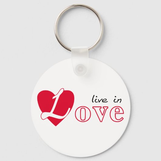 Leef in liefde sleutelhanger (Voorkant)