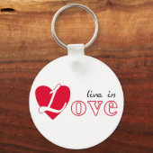 Leef in liefde sleutelhanger (Voorkant)