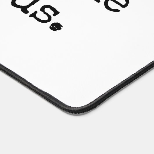 Leef in onwetendheid bureau mat (Hoek)