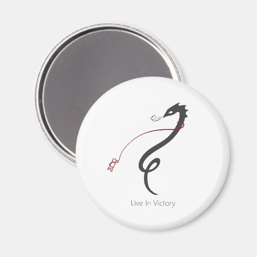 Leef in overwinning magneet (Voorkant / Achterkant)