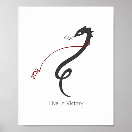 Leef in overwinning poster (Voorkant)