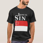 Leef in SIN - Singapore T-shirt (Voorkant)