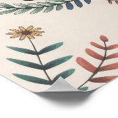 Leef in uitlijning met je waarheid Boho Design Poster (Hoek)