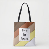 Leef in vredesnaam - Racial Harmony Tote Bag (Voorkant)