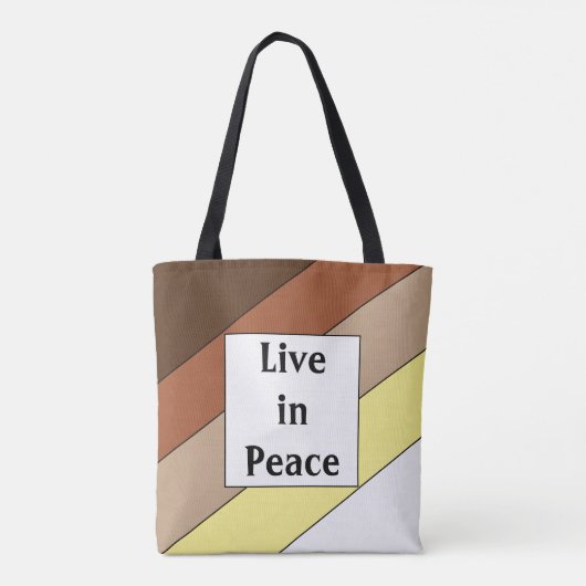 Leef in vredesnaam - Racial Harmony Tote Bag (Achterkant)