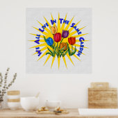 Leef in vredestuin poster (Keuken)