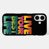 Leef je beste leven Case-Mate iPhone case (Achterkant (horizontaal))