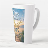 Leef je beste leven latte mok (Rechterhoek)