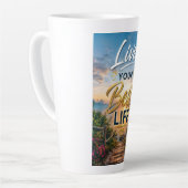 Leef je beste leven latte mok (Linkerhoek)