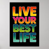 Leef je beste leven poster (Voorkant)