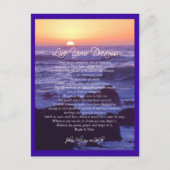 Leef je dromen Briefkaart (Voorkant)