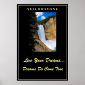 Leef je dromen Poster Yellowstone (Voorkant)