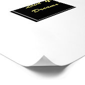 Leef je dromen Poster Yellowstone (Hoek)