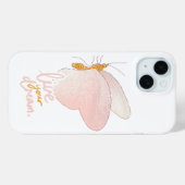 Leef Je Droom Aesthetic Perzik Vlinder iPhone Case-Mate iPhone Case (Achterkant (horizontaal))